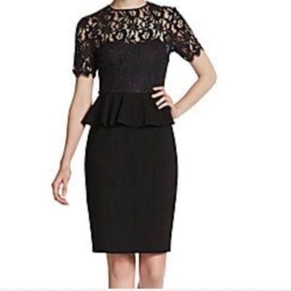 Jill Stuart Black Lace Top Dress Sz6 - Picture 1 of 10